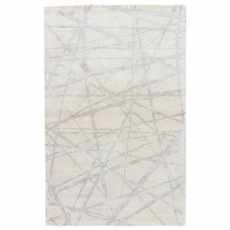 JAIPUR RUGS Etho by Nikki Chu Tuf Viscose Mix Avondale Design Rectangle Rug, Parchment - 9 x 12 ft. RUG135148